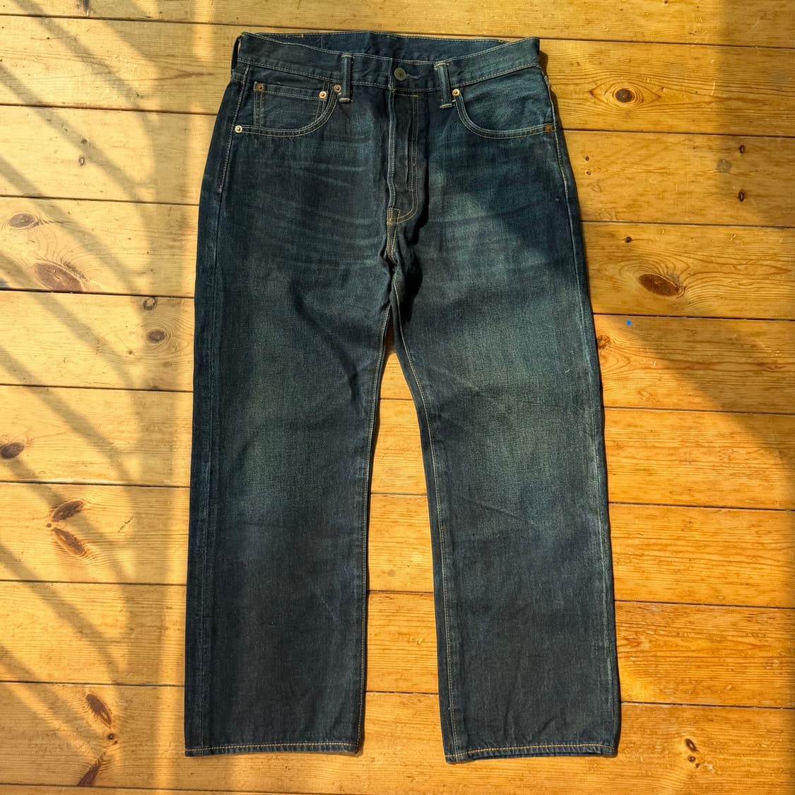 리바이스 501 짧은 기장 체인스티치 상품이미지1