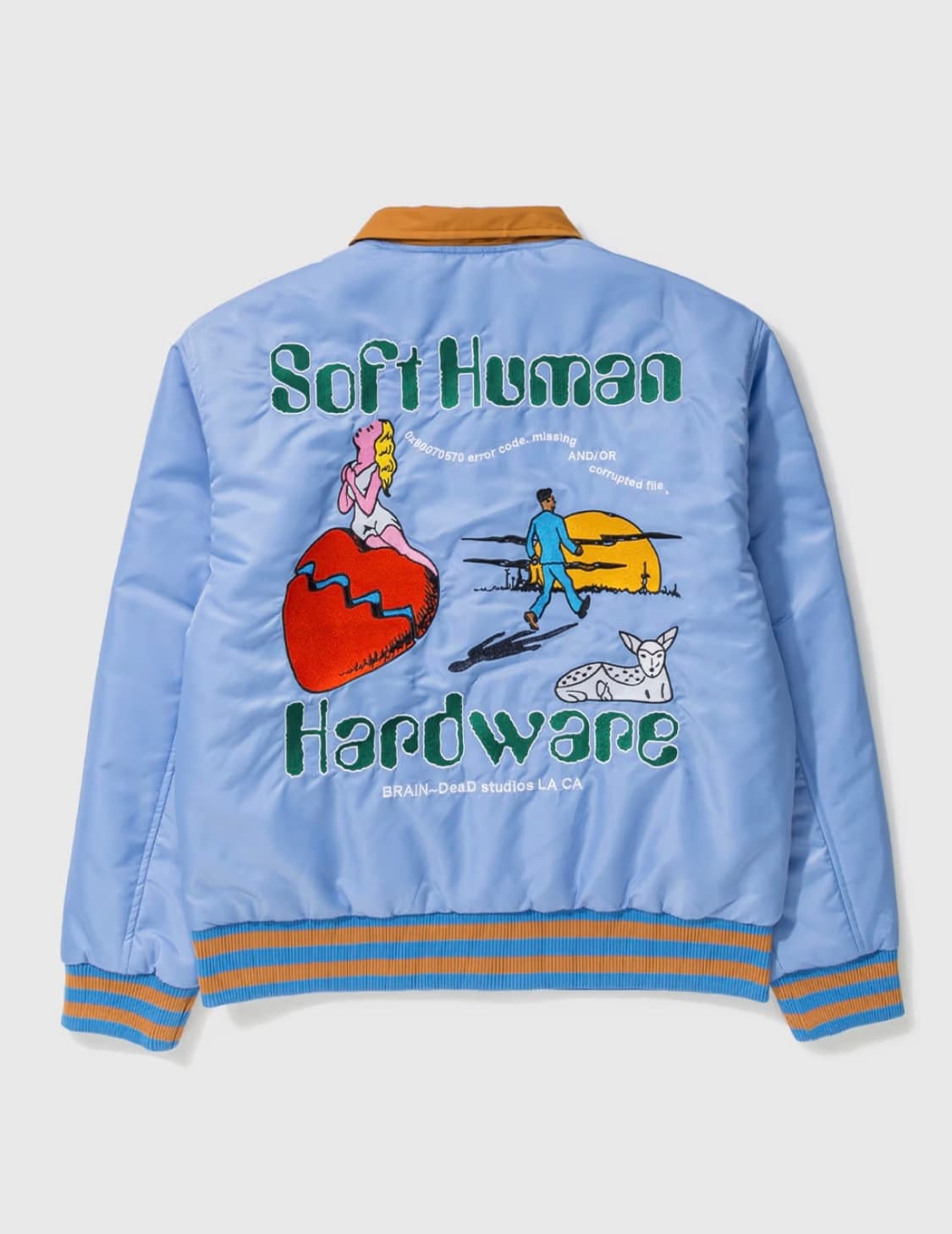 브레인데드 Brain Dead 휴먼 하드웨어 새틴 재킷 L 상품이미지3