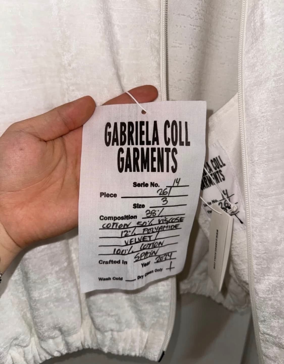 (급처) 가브리엘라 콜 가먼츠 벨벳 자켓 상품이미지2