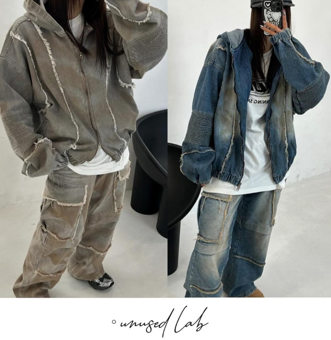 언유즈랩 샌즈데님 지코 착용 L 상품이미지2