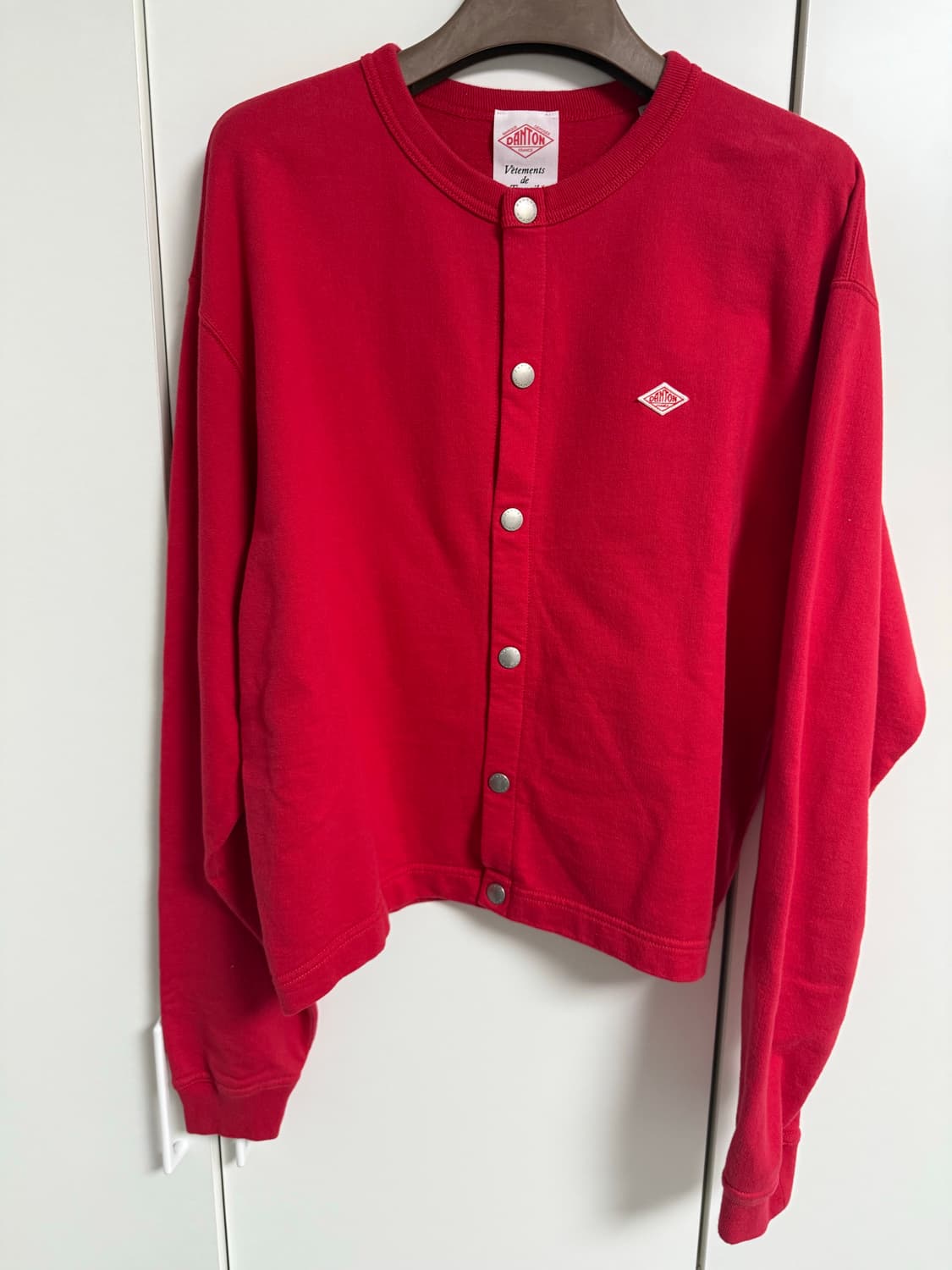 단톤 코튼 크루넥 가디건 상품이미지2