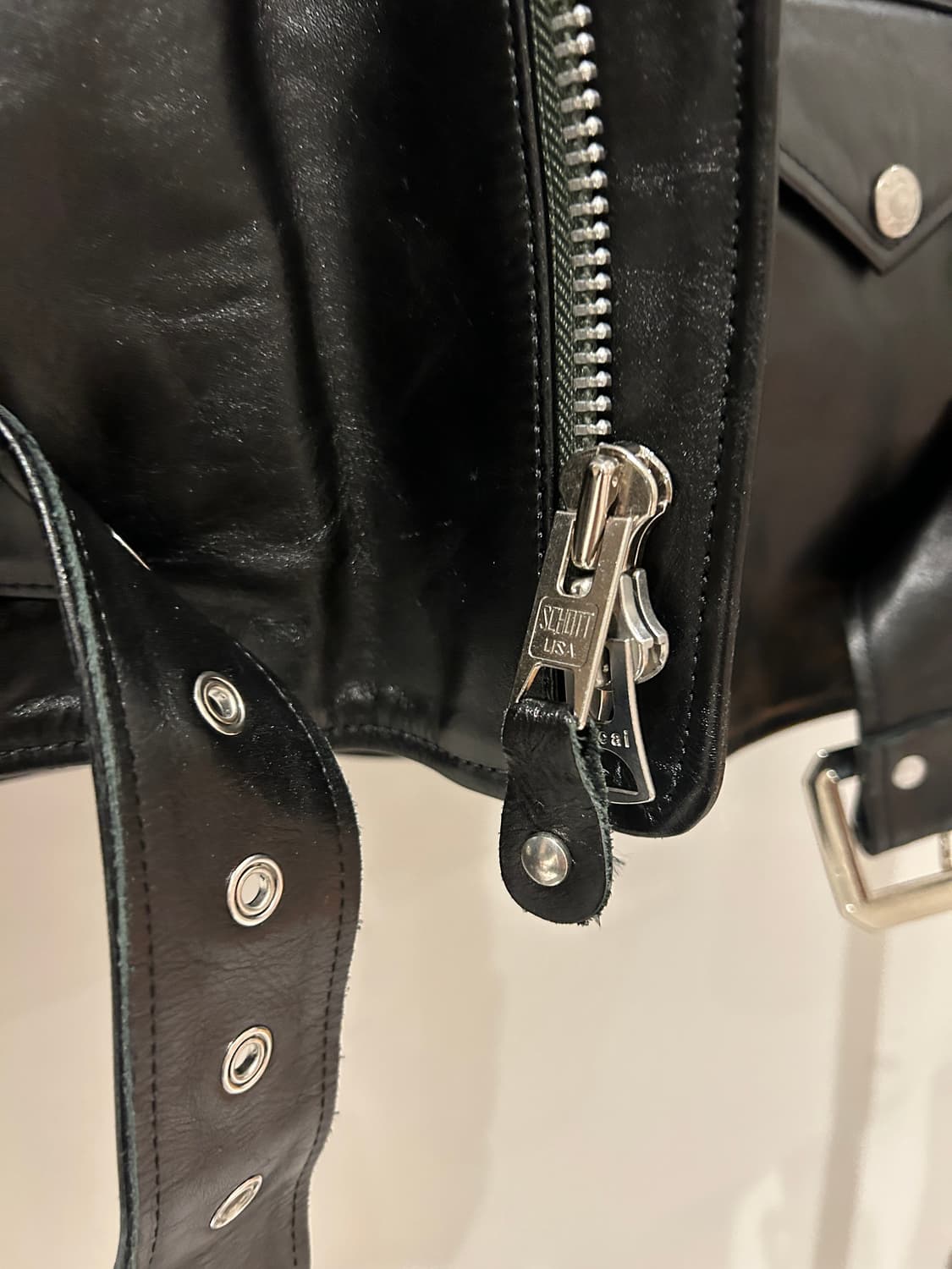 Sacai x Schott Perfecto Leather Jacket 상품이미지10