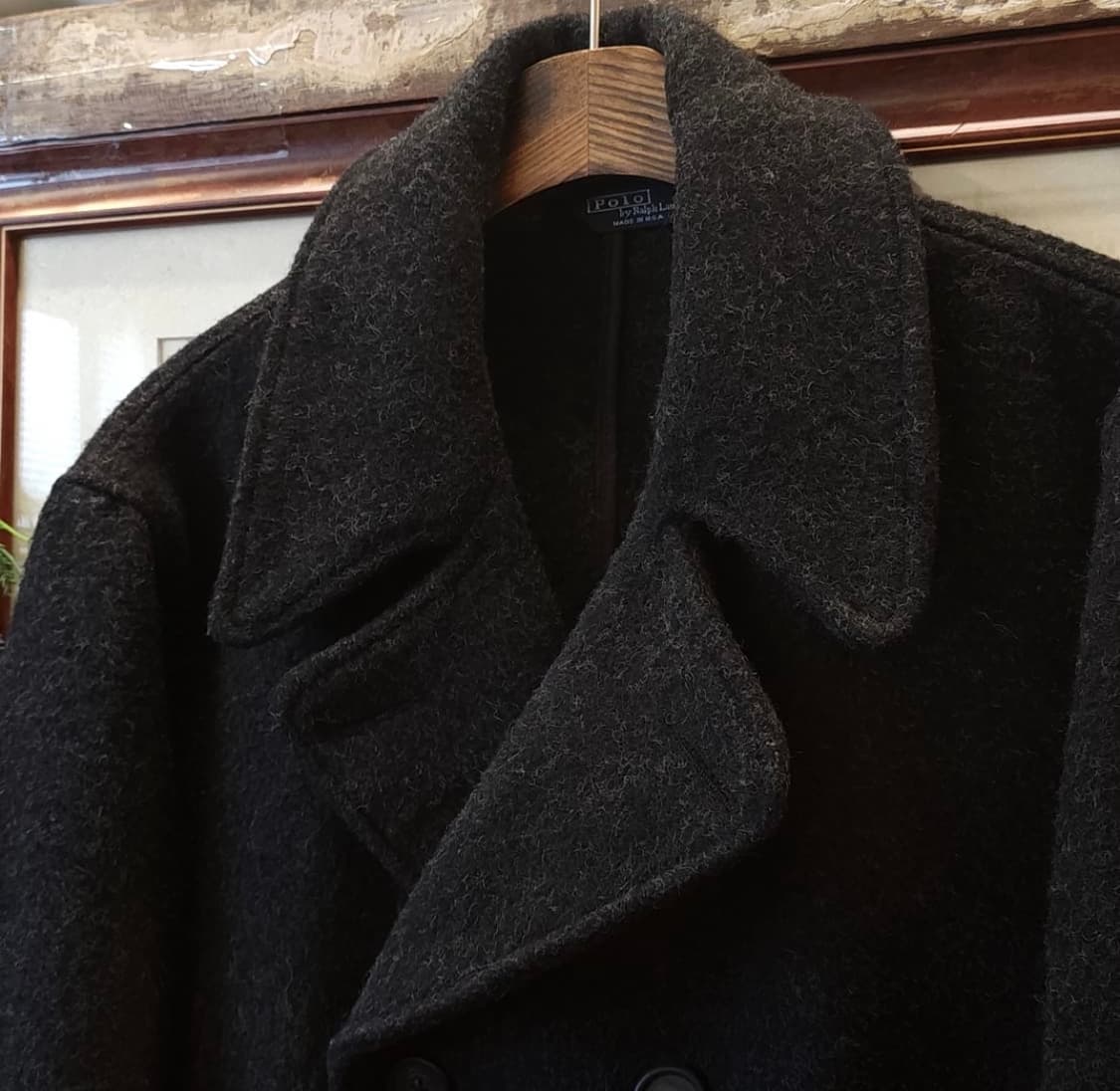 90s 폴로 랄프로렌 헤비울 피코트 Made in USA 상품이미지4