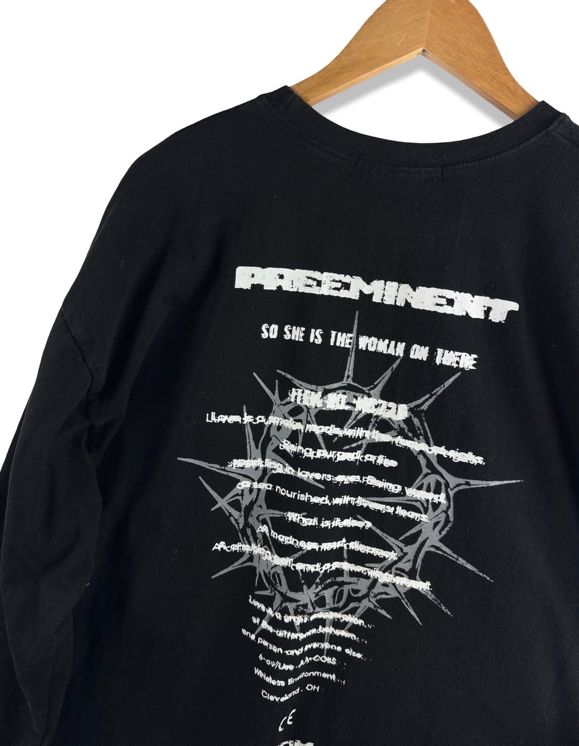 Y2K 가시관 프린팅 롱슬리브2367 상품이미지4