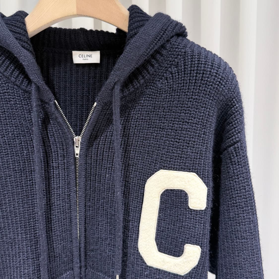 (A+/XS) / 셀린느 콜리지 후드 자켓 네이비 상품이미지2