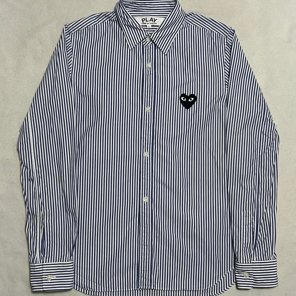 🫶🏻꼼데가르송 여성용 스트라이프 코튼 셔츠🫶🏻 상품이미지1