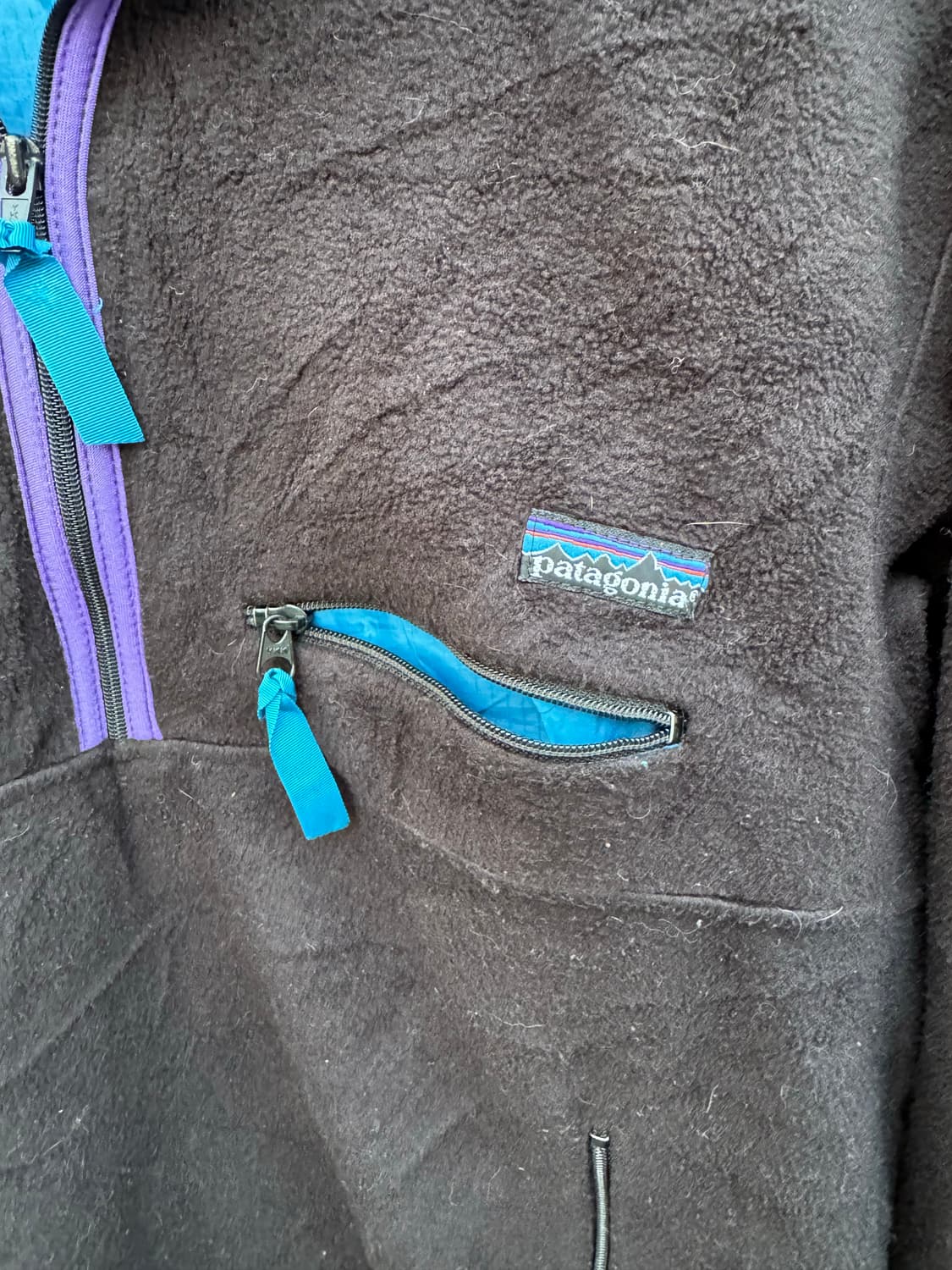 80s 파타고니아 usa 초창기 글리쉐이드 플리스 후리스 블랙 상품이미지5