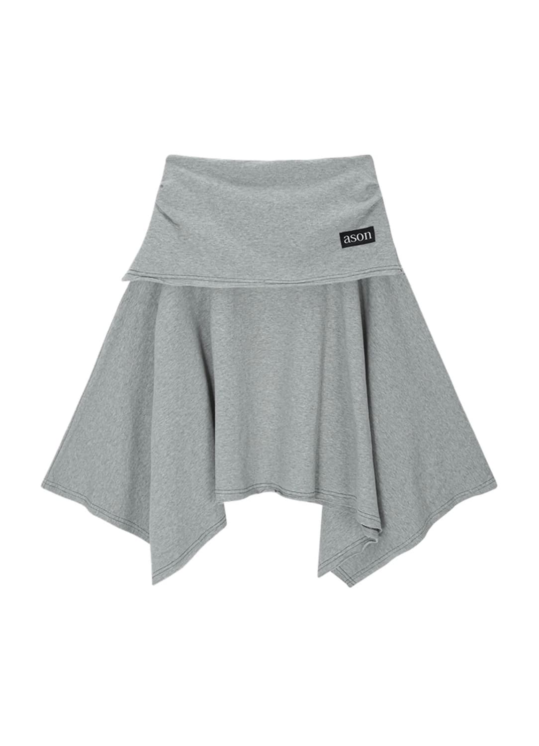 애즈온 레나 언발란스 스커트 상품이미지1