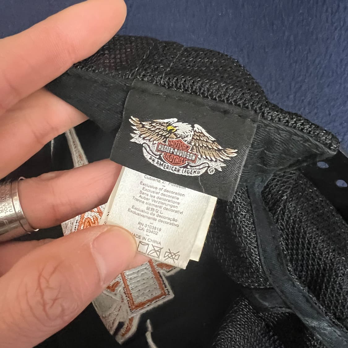 00s 할리데이비슨 플레임 트러커 볼캡 모자 상품이미지4