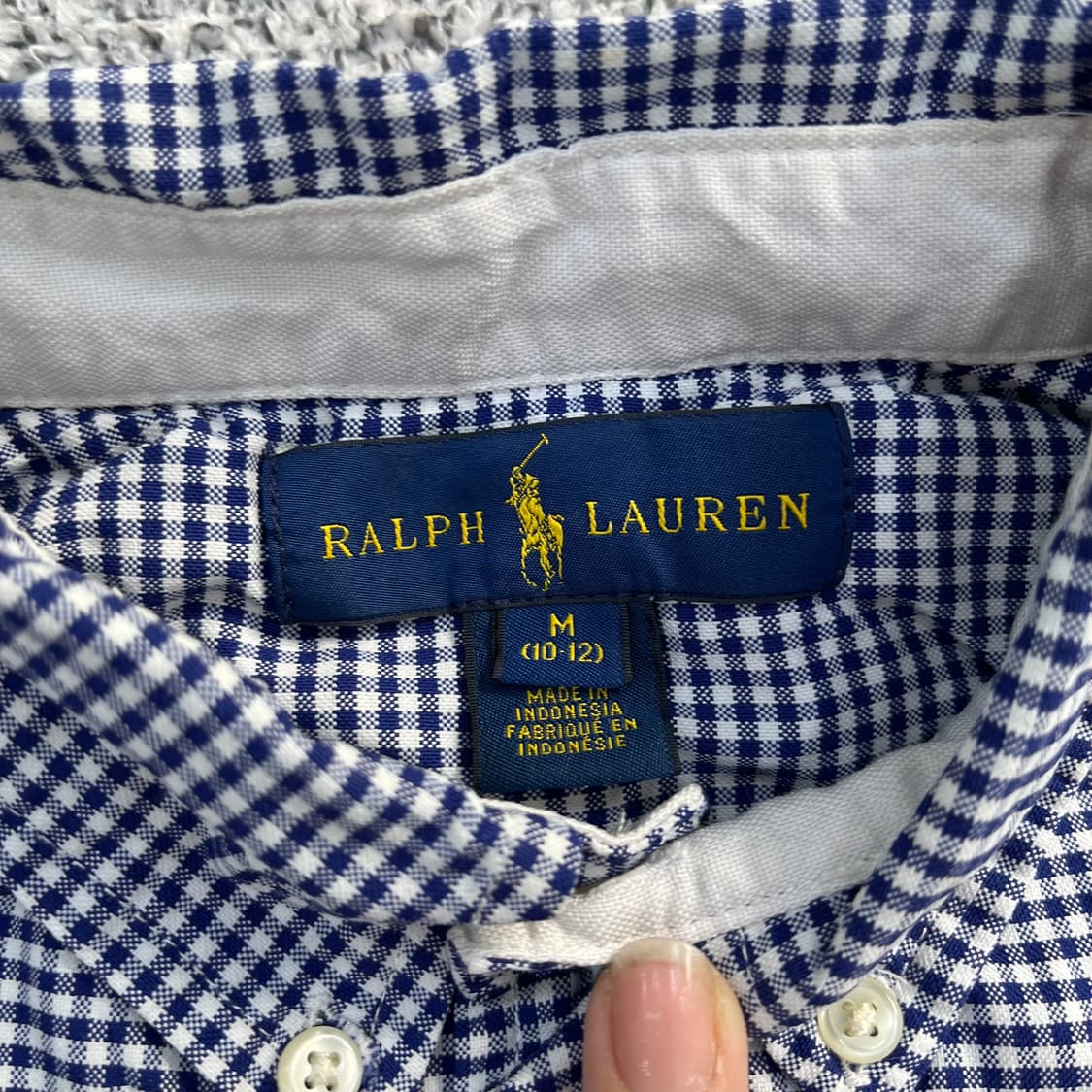 M 폴로랄프로렌 여성 체크 반팔 셔츠 0313M 상품이미지2