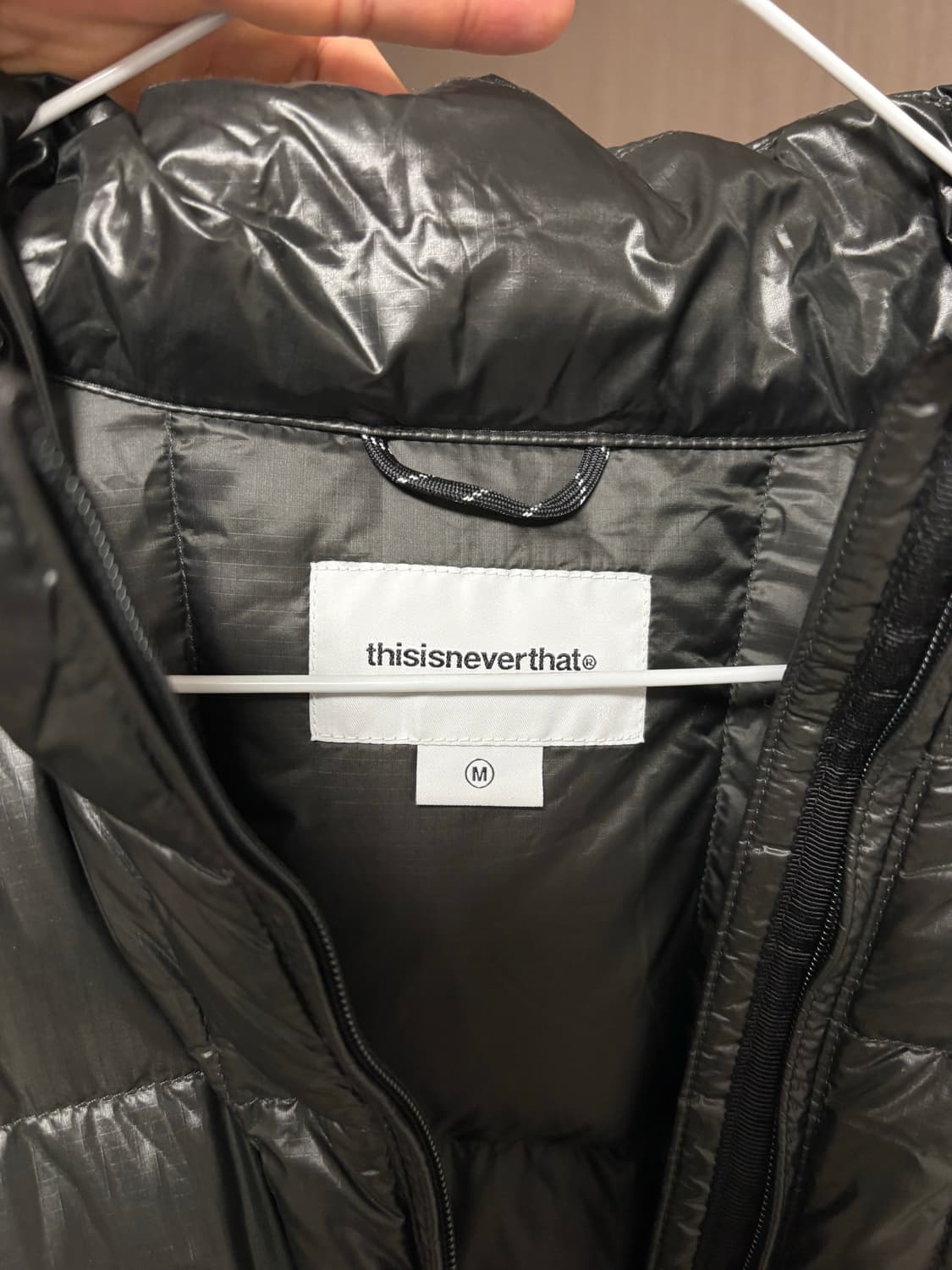 디스이즈네버댓 퍼텍스 경량패딩 블랙 상품이미지9