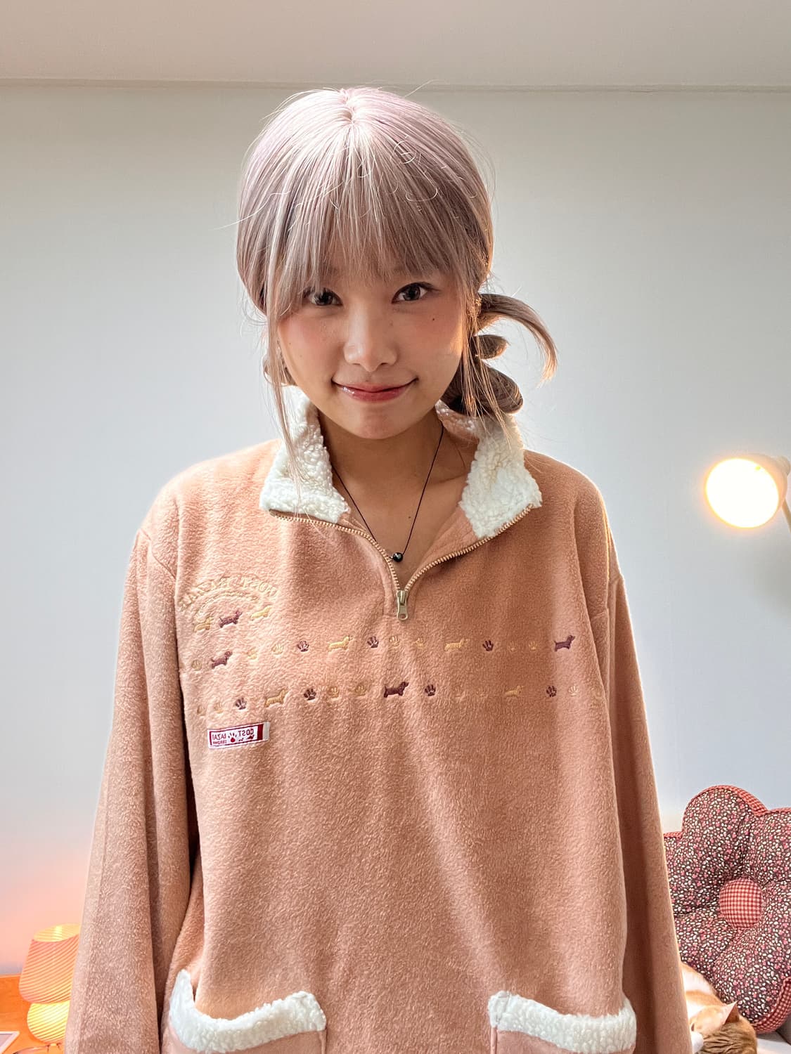 강아지 빈티지 후리스 상품이미지3