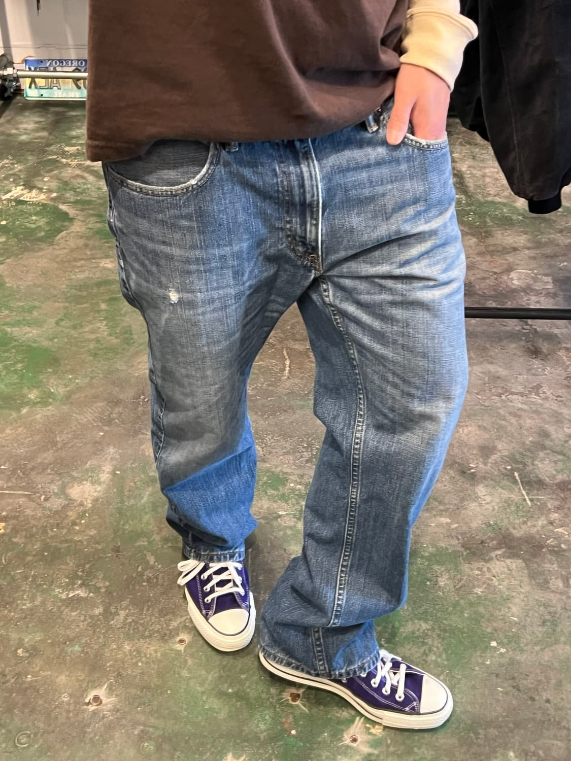 [34x30] 리바이스 550 릴렉스핏 스트레이트 데님 빈티지 청바지 상품이미지3