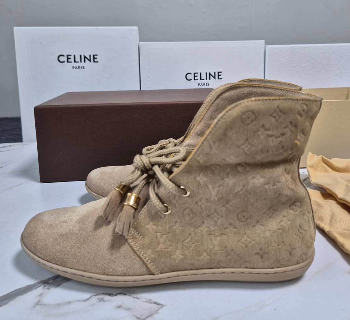 (정품) 루이비통 모노그램 스웨이드 부츠 34.5 상품이미지5