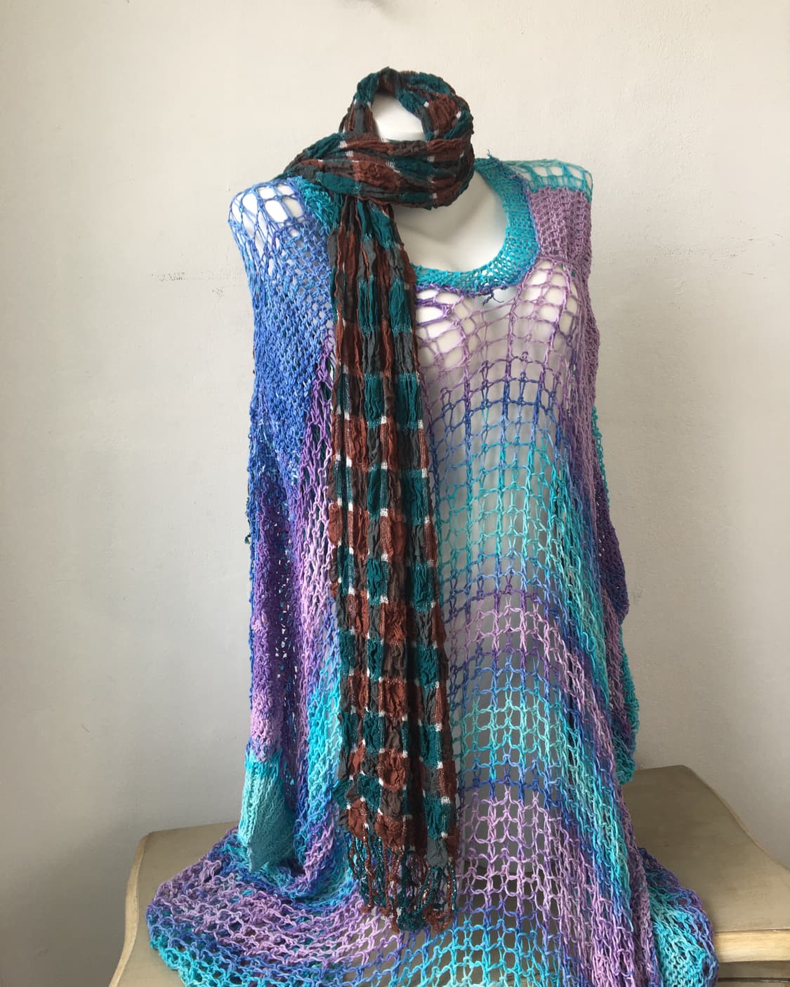  pattern point pleats scarf 상품이미지6