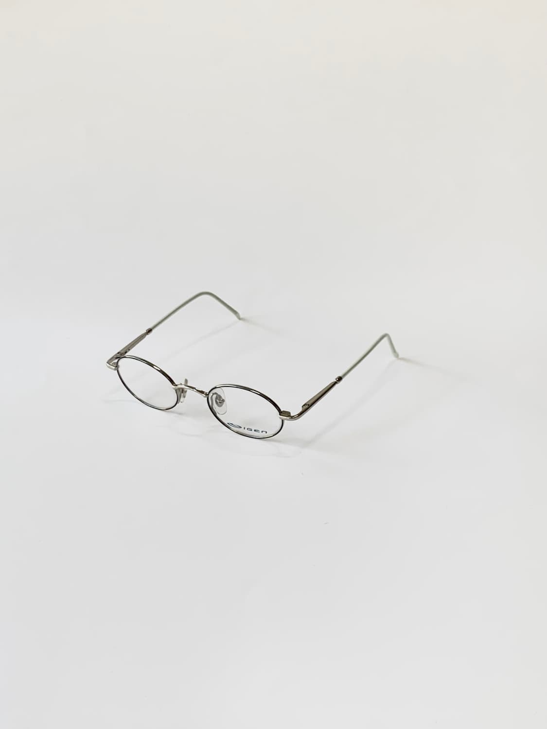 [픽키-595] (Small) 실버 메탈 오벌 안경테 미니멀 빈티지 소형 상품이미지2