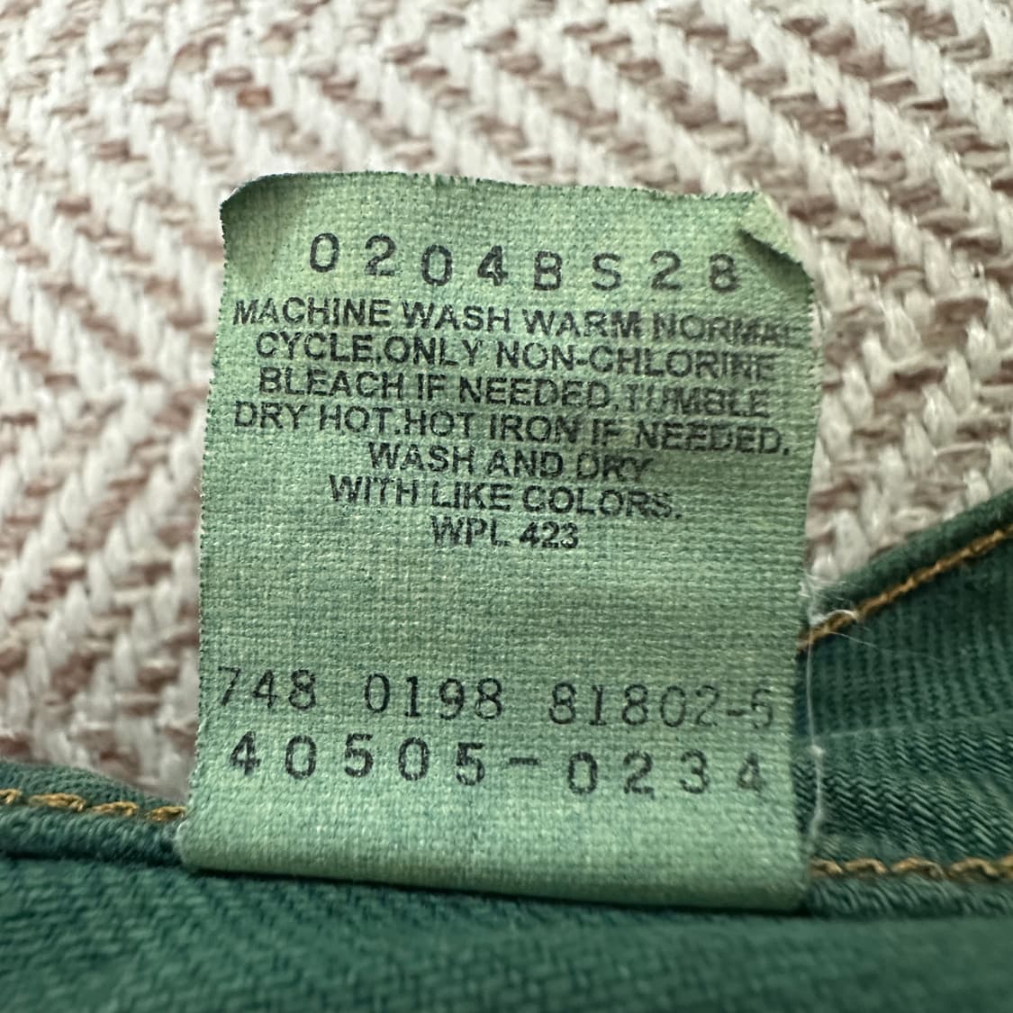 LEVI'S 505 90's colombia made orange tab 상품이미지6