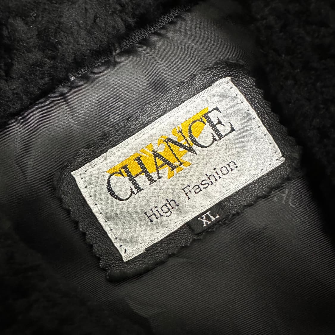CHANCE 챈스 퍼 양가죽 자켓 블랙 XL 상품이미지3