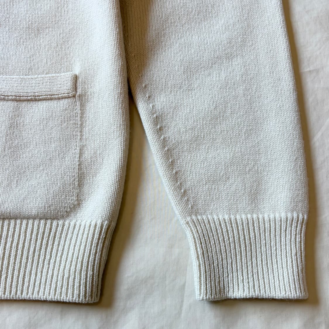 (XL) Drake’s 드레익스 에크루 램스울 6B 카디건 상품이미지7