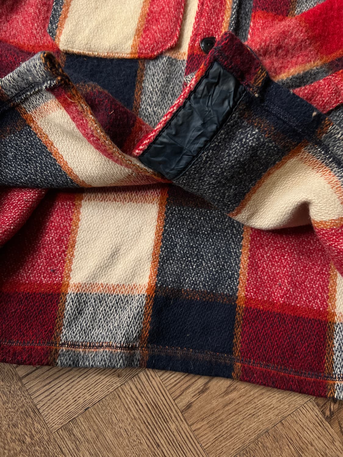 [S]6~70's USA 빈티지 체크 울 셔츠 상품이미지5