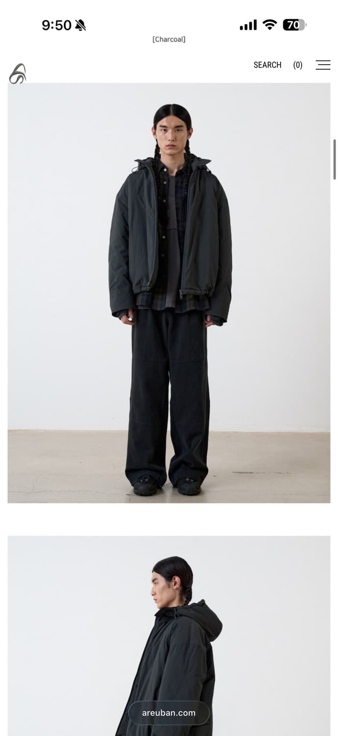 아르반 라이트 쉘 자켓 차콜 (2) 상품이미지1