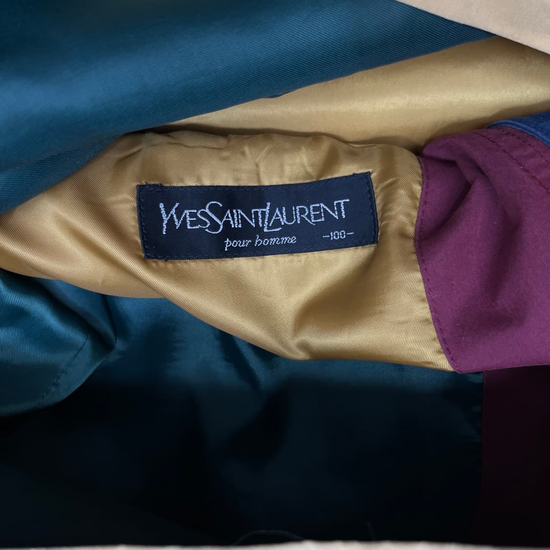 [L] 입생로랑 카라 배색 야상 자켓 상품이미지9