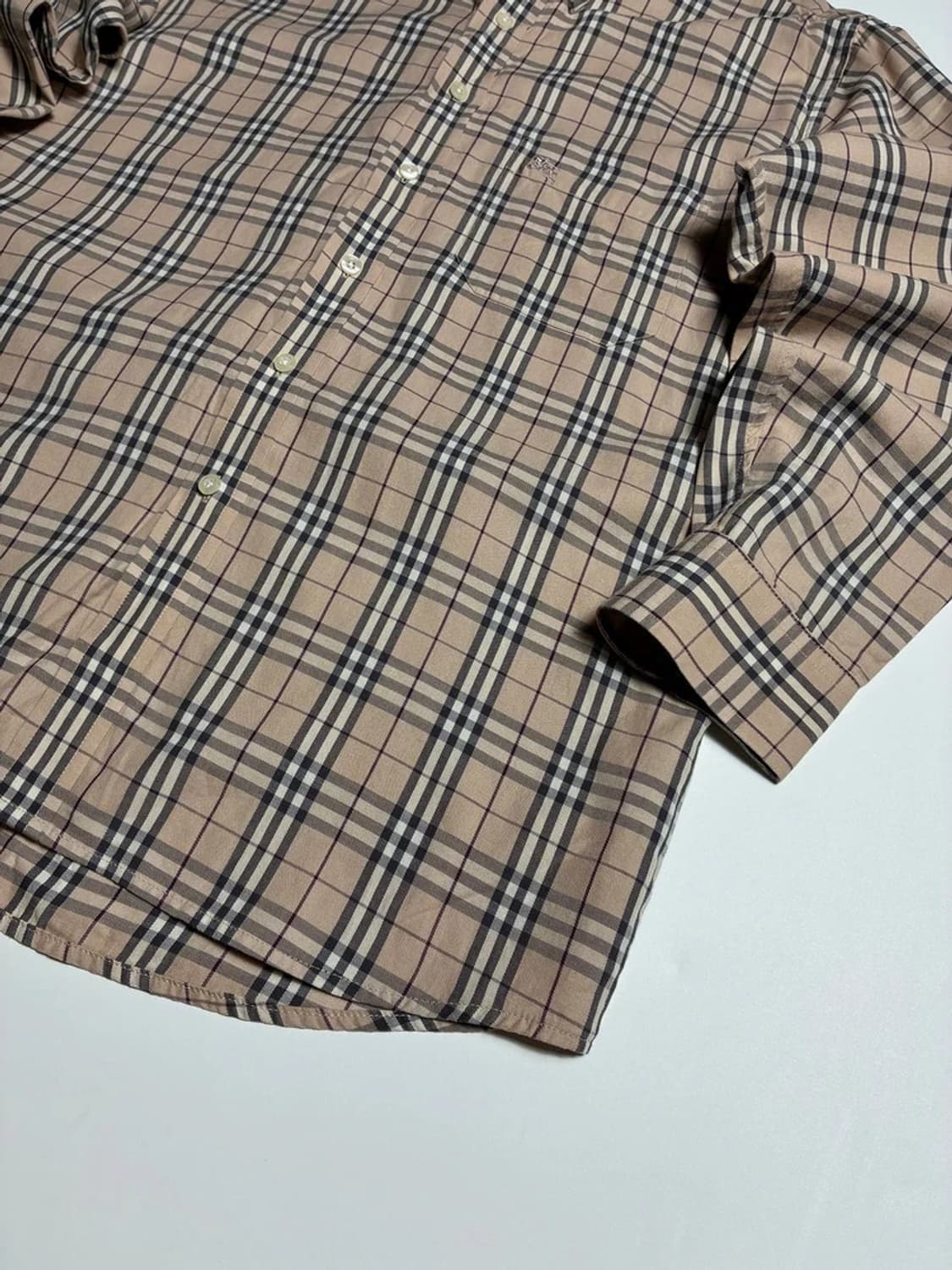 버버리 런던 00's 노바 체크 버튼다운 셔츠 R1394 상품이미지3