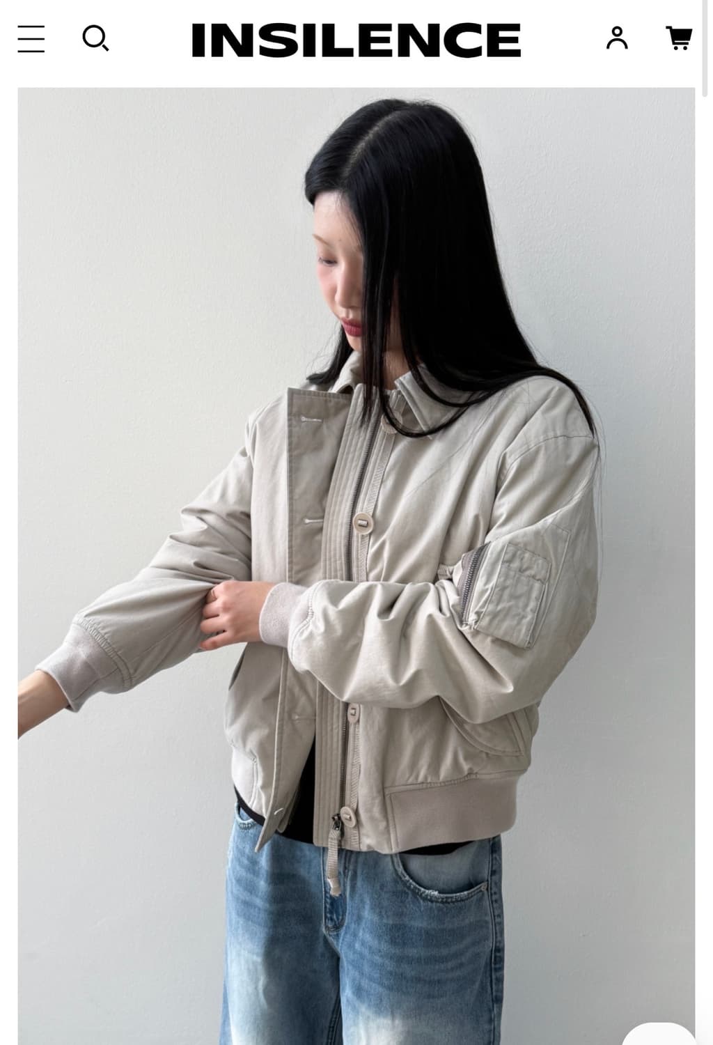 인사일런스 봄버 자켓 (새상품)  상품이미지1