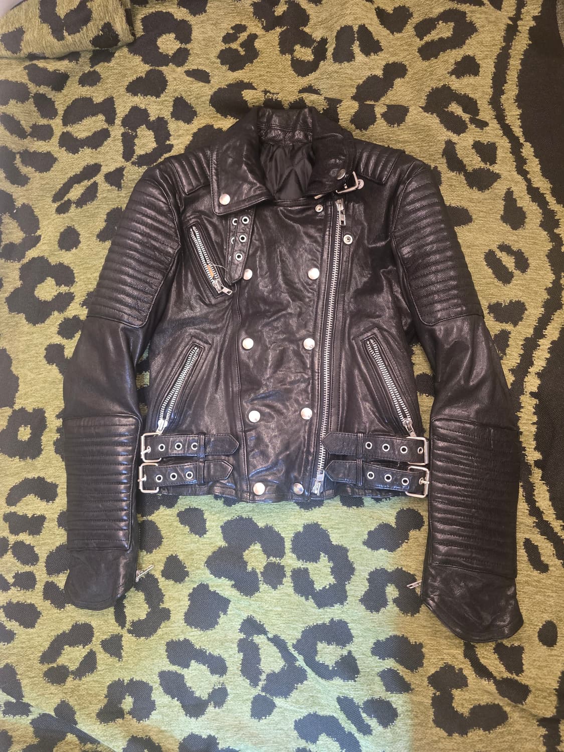 버버리 프로섬(Burberry Prorsum) 레더 바이커 염소가죽 재킷 상품이미지1