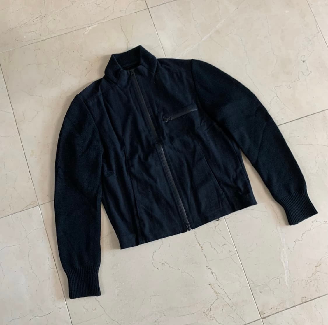 Y-3 Yohji Yamamoto Wool Knit Jacket 상품이미지2