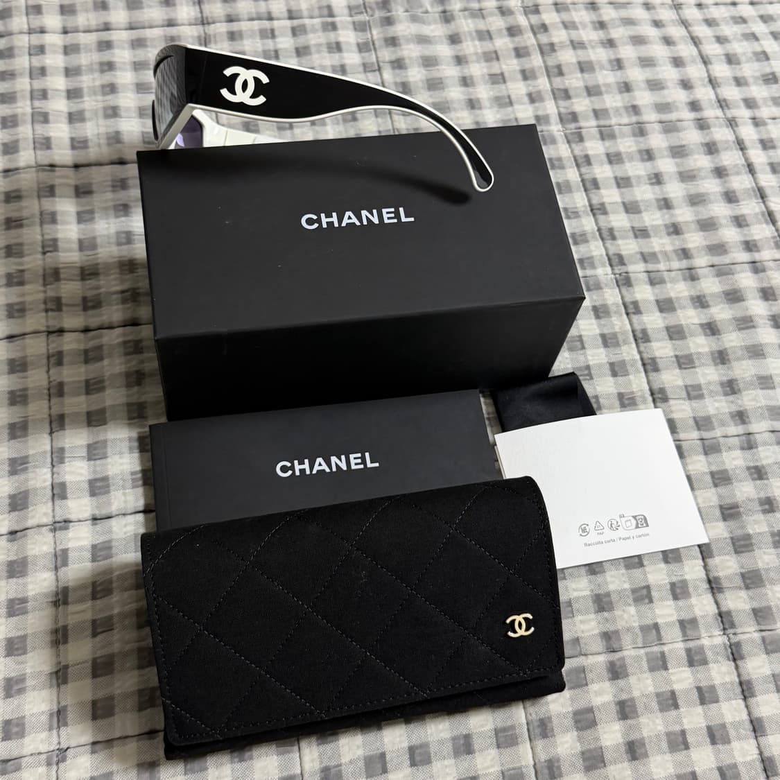 (OS) Chanel 샤넬 CC로고 쉴드 선글라스 블랙  상품이미지2