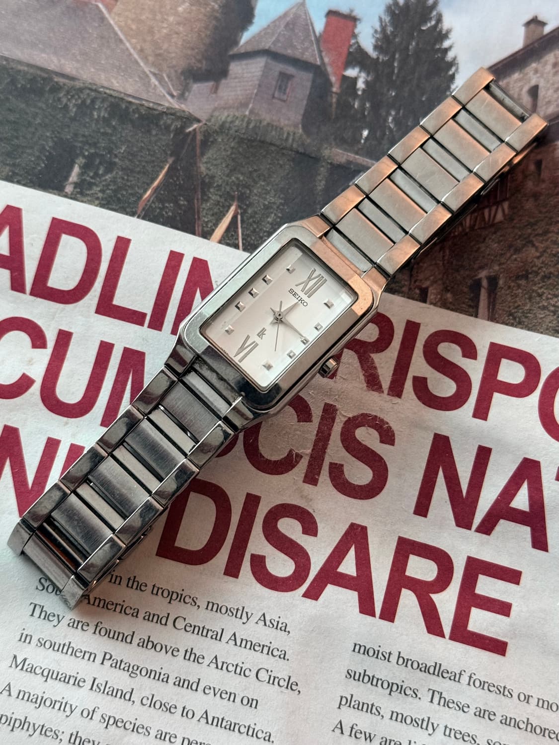 세이코 Seiko 쿼츠 스퀘어 레이디스 상품이미지1