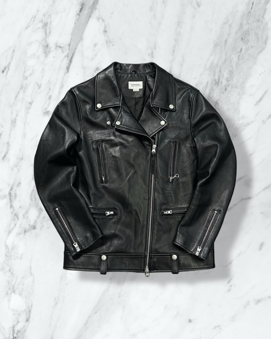 커버낫 양가죽 레더 라이더 자켓  상품이미지1