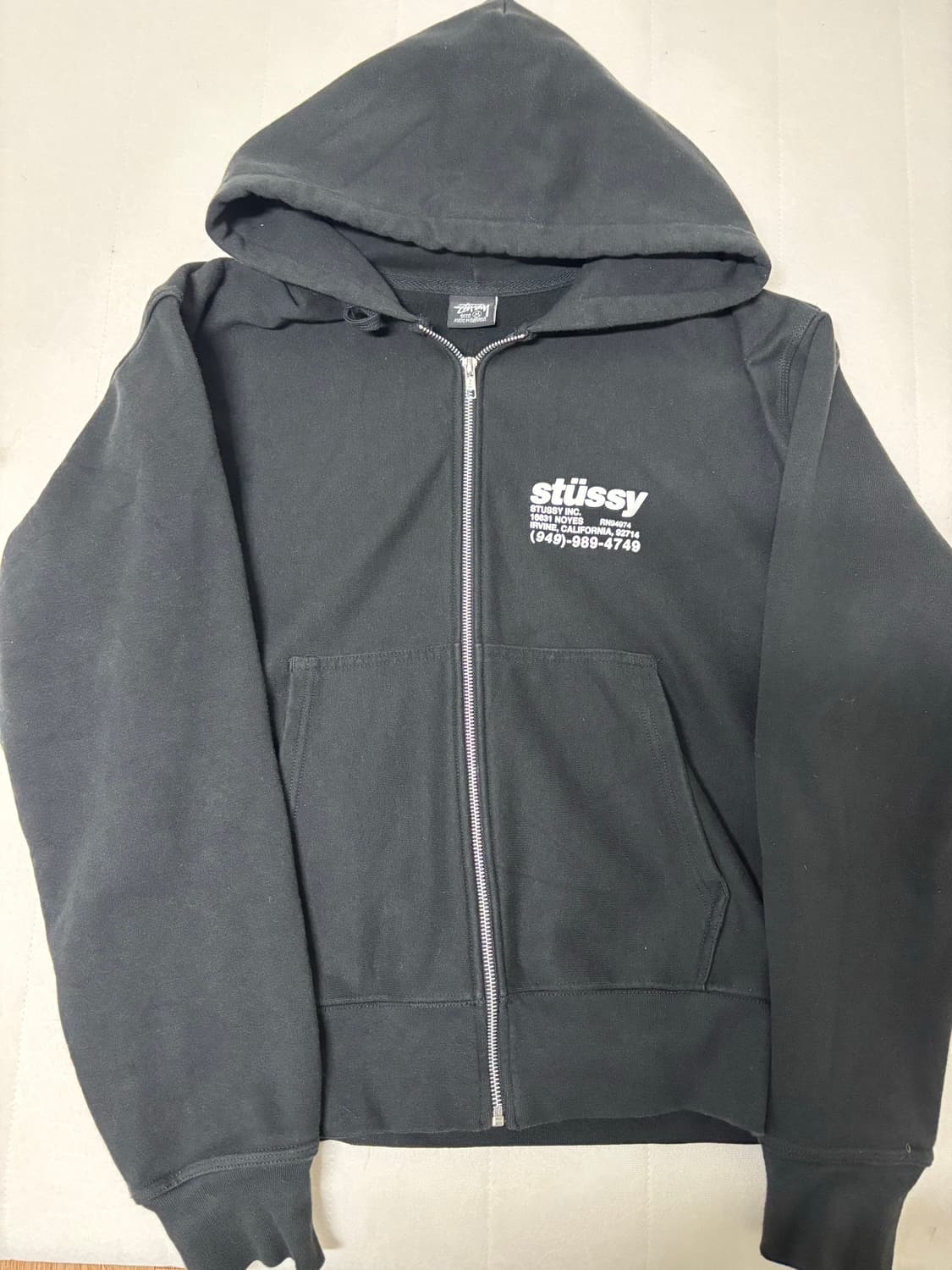 Stussy 스투시 DNA Zip 후드집업 블랙 상품이미지4