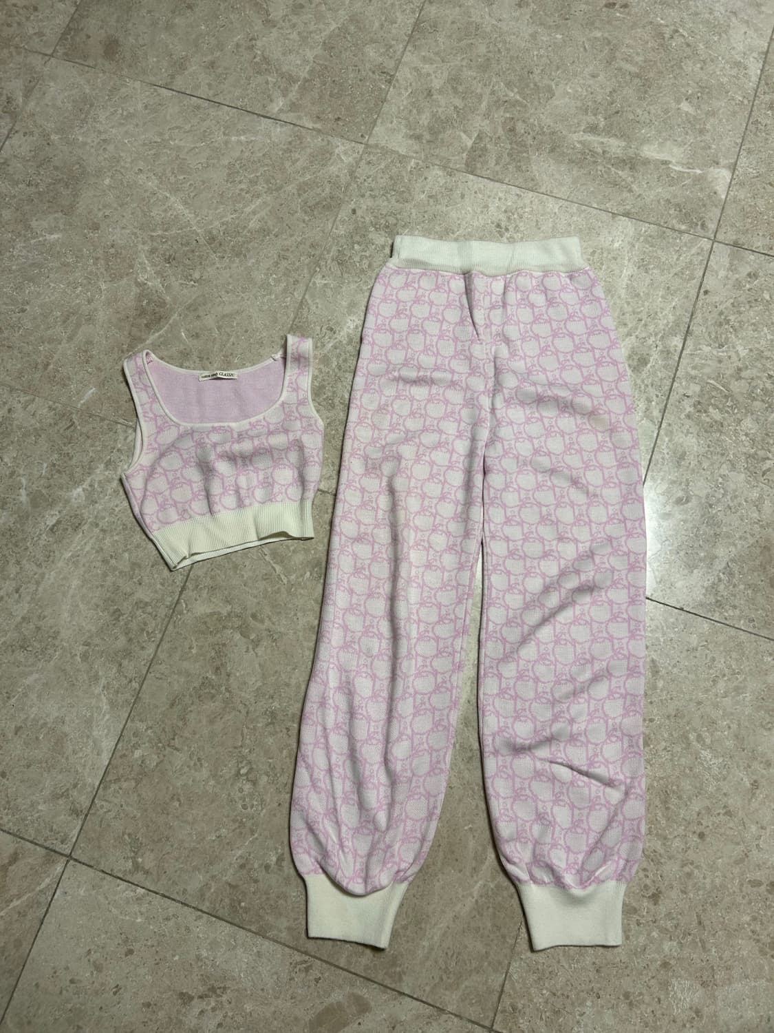 코튼캔디클래식 니트셋업 상품이미지3