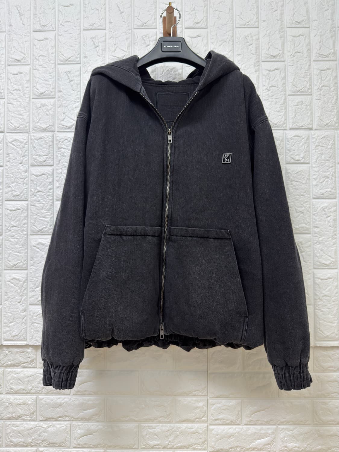 (25FW 새상품급)우영미 블랙 데님 후드 자켓(48) 상품이미지1