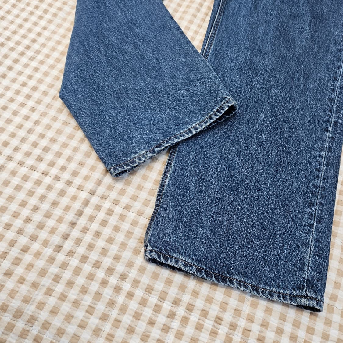 유니클로 와이드 데님 청바지 남자33 상품이미지4