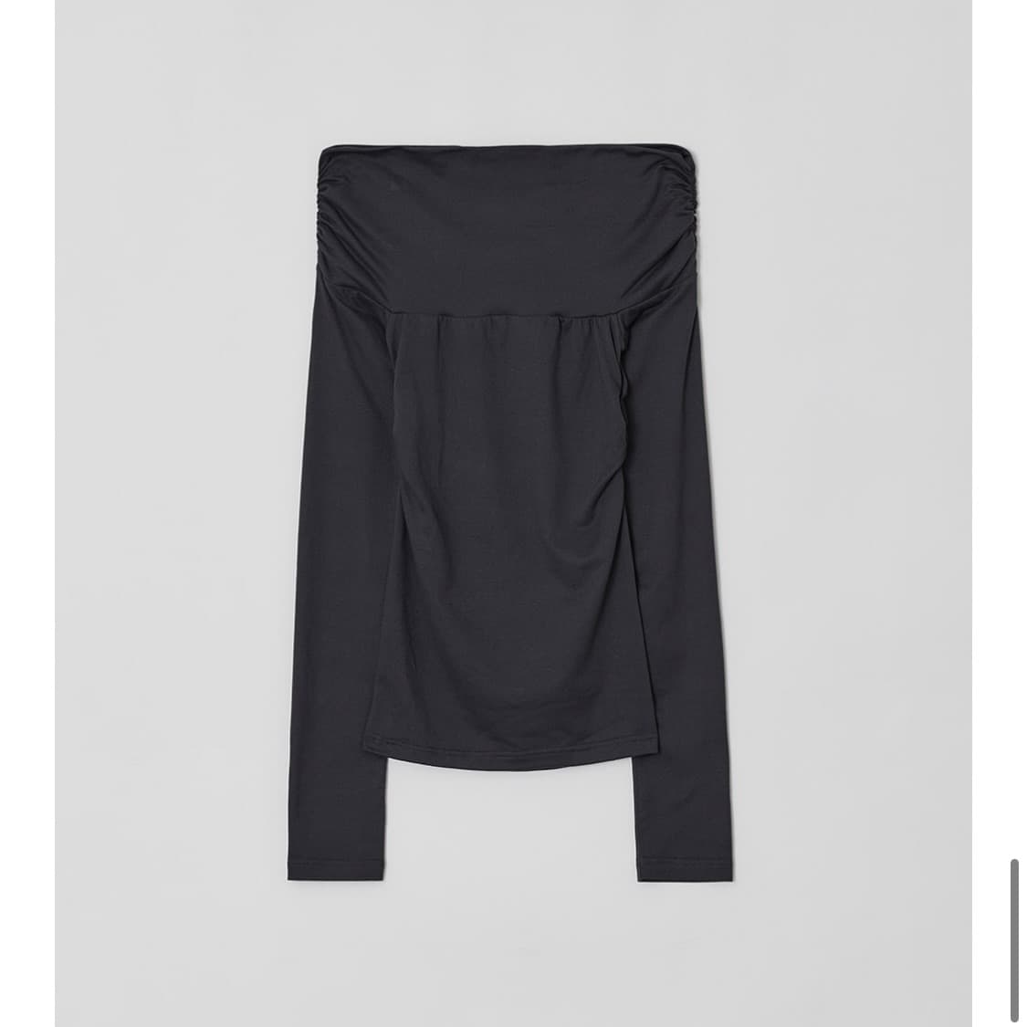 다이애그널 오프숄더 셔링 티셔츠 새상품 상품이미지1