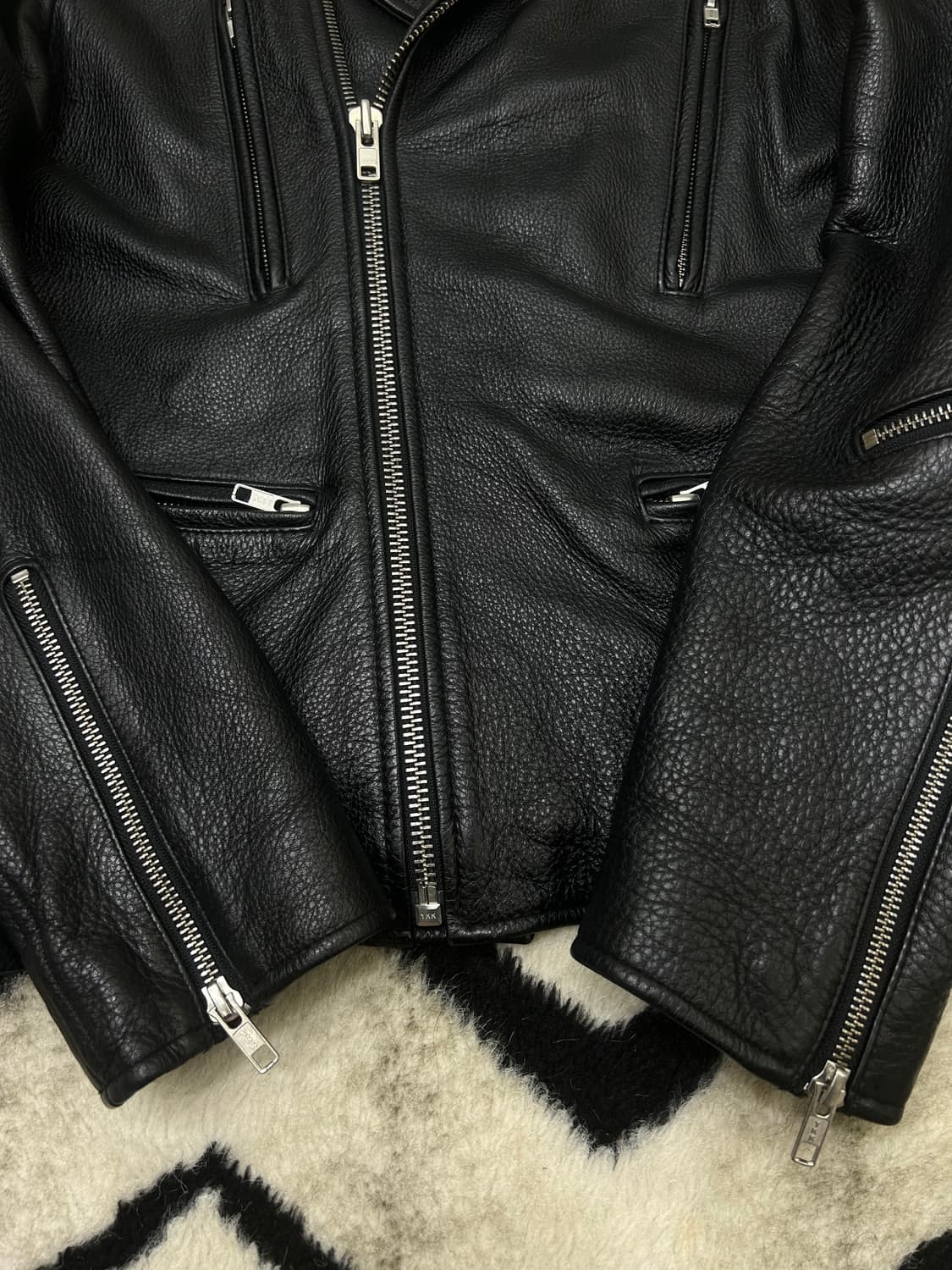 [L]비바스튜디오 레더 라이더 자켓/블랙 상품이미지3