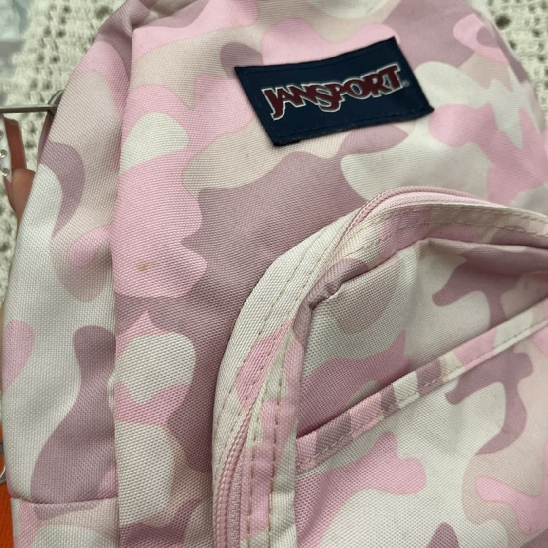 잔스포츠 희귀 Y2K 딸기우유 카모 키치 미니 백팩 C10207 상품이미지5