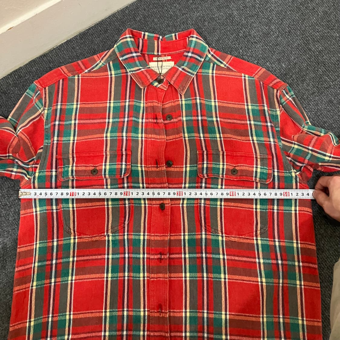 N141 폴로 데님앤서플라이 체크셔츠 빅셔츠 상품이미지4