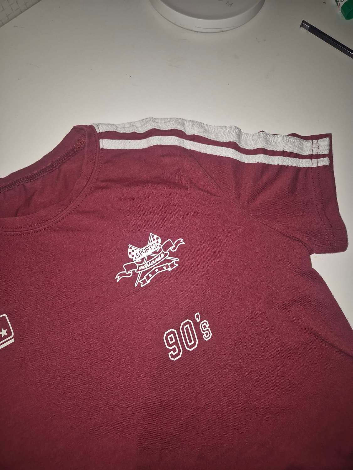 버건디 축구 유니폼  반팔 상품이미지1