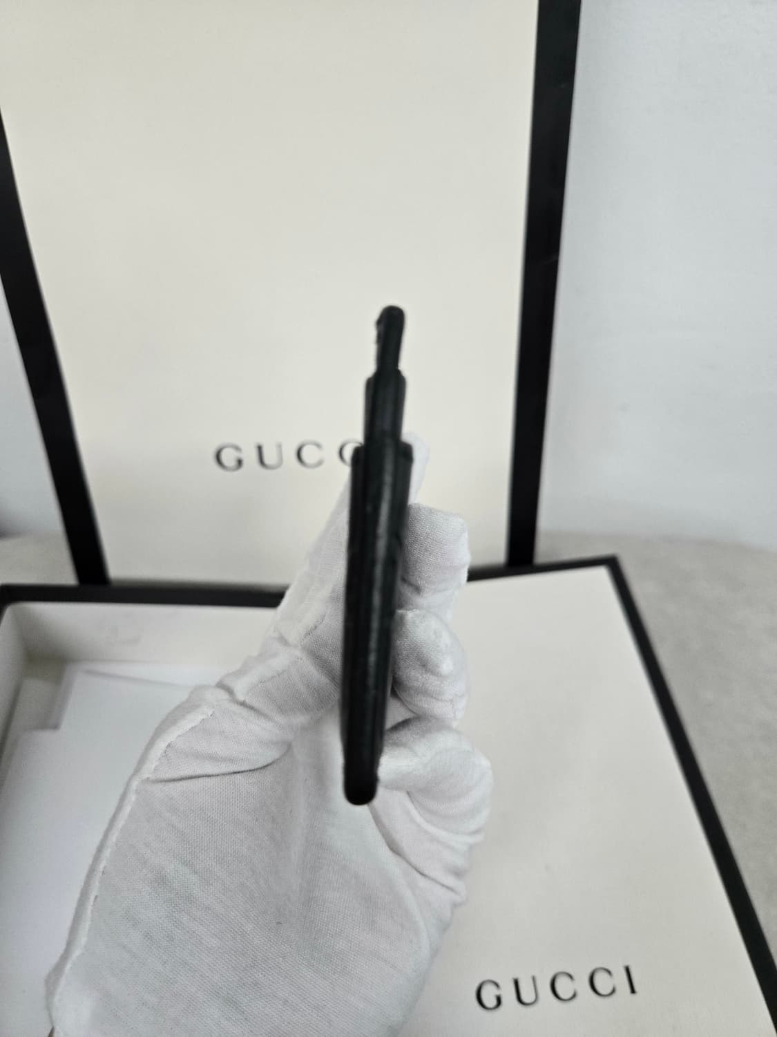 [보증서 정품] 구찌 인터로킹 카드지갑 상품이미지1