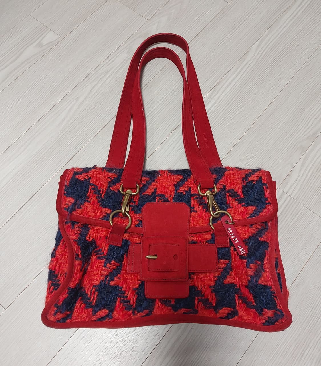 미우미우 00's 빈티지 울 숄더백 상품이미지2