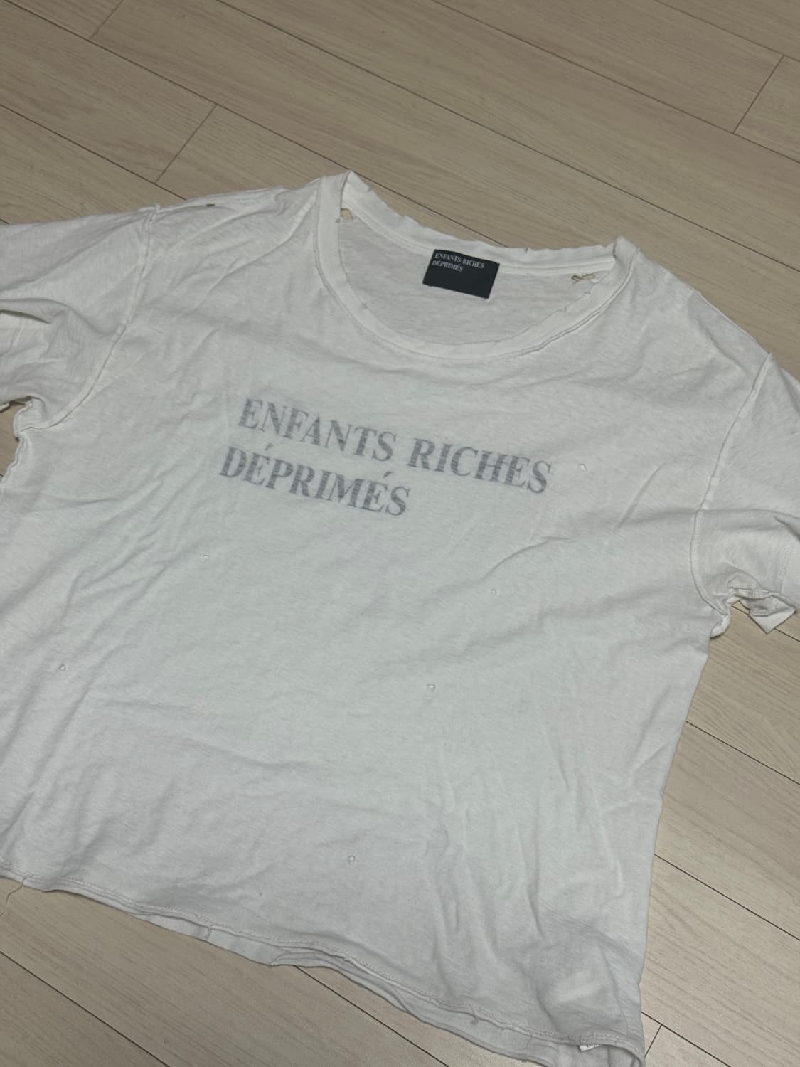 S) ERD 앙팡 리쉬 데프리메 흰색 로고 반팔 상품이미지1