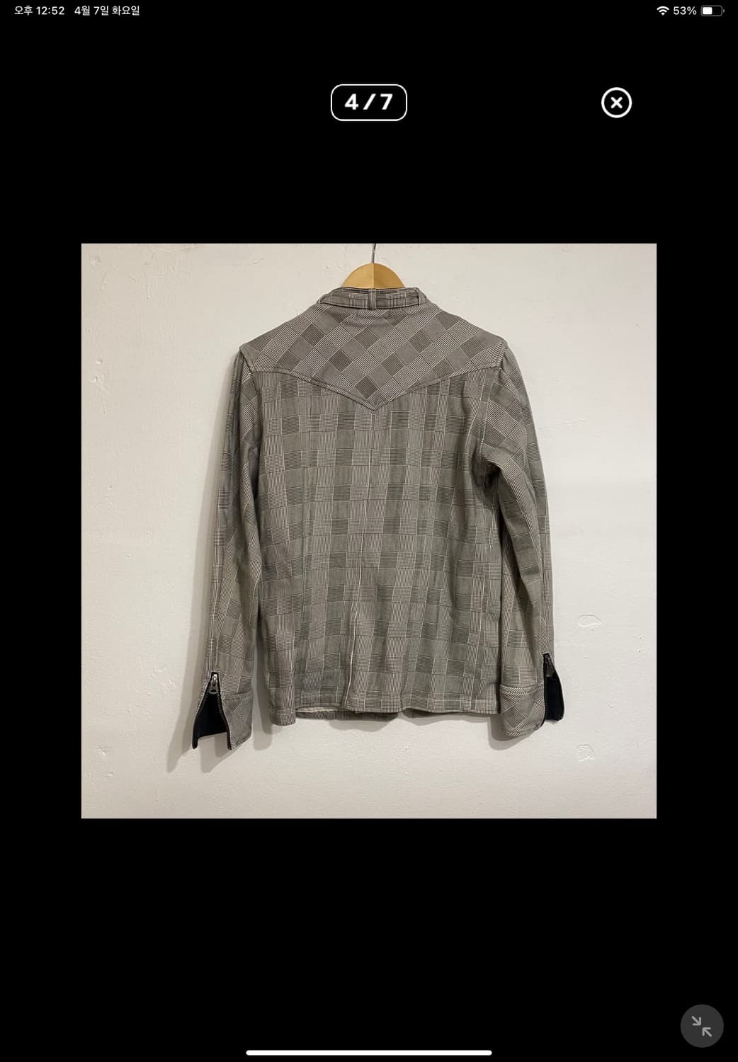 빔즈 글랜체크 웨스턴 라이더 자켓 상품이미지2