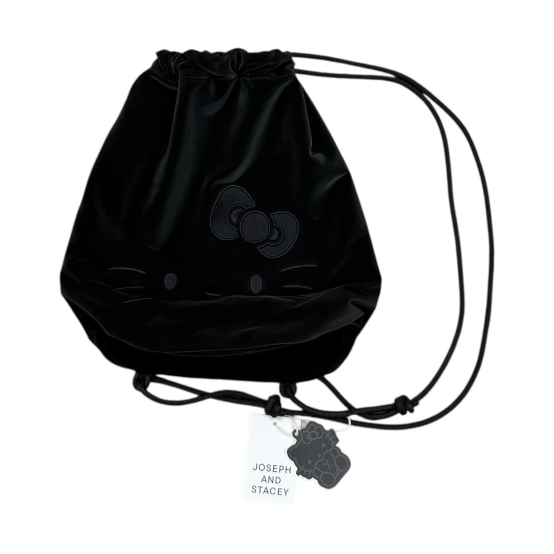 조셉앤스테이시 헬로키티 드로우 스트링 백팩 가방 블랙 상품이미지1