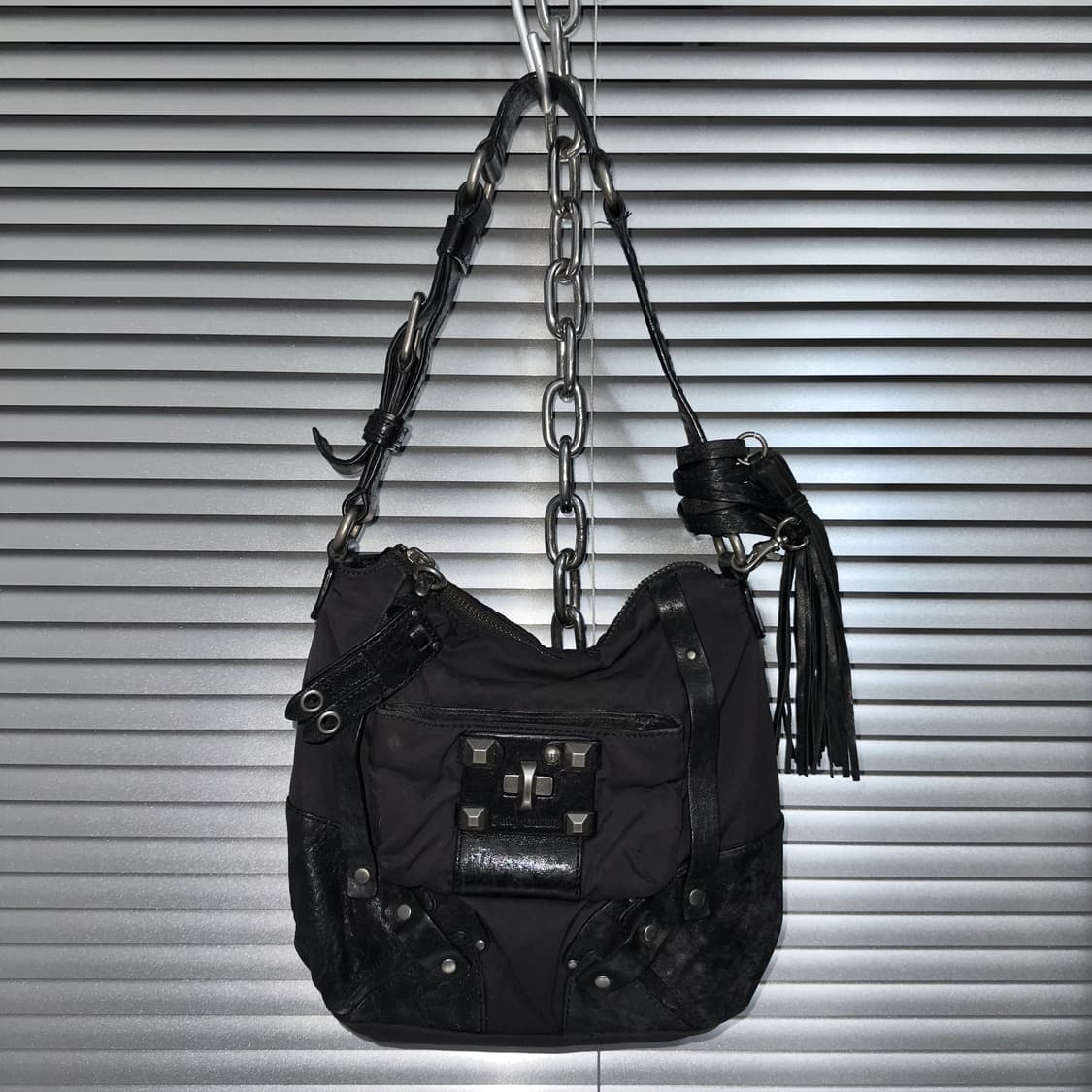 00s 빈티지 쥬시 꾸뛰르 가죽 & 나일론 유틸리티 가방 상품이미지2