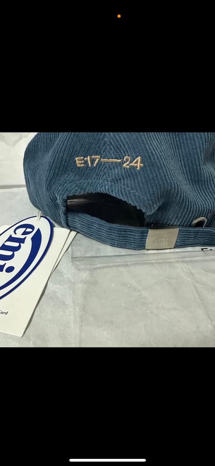이미스 코듀로이 투톤 볼캡 블루 새상품  상품이미지5