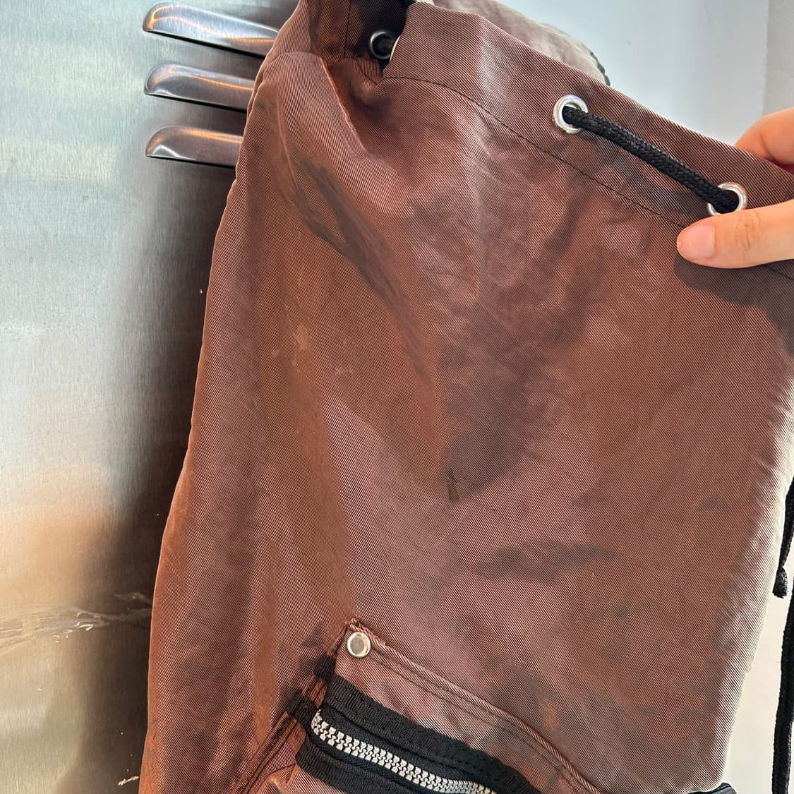 글로시 빈티지 브라운 백팩 상품이미지3